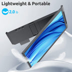 Laptop Screen Extender, 14" 1080P IPS Portable Monitor Travel Monitor for 14-16.5" Laptops with USB-C/HDMI Port, Plug and Play Attachment Screen for Windows/Mac/Android/Switch/PS5/Xbox