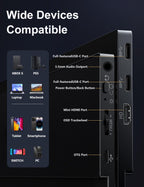 2.5K Portable Gaming Monitor, 16" 2520x1680 1500:1 IPS Laptop Monitor, Slim Lightweight USB C HDMI Computer Display, Gaming Screen with Speakers, Travel Monitor for Mac PC Phone PS4/5 Xbox Switch