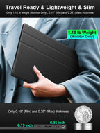 2.5K Portable Gaming Monitor, 16" 2520x1680 1500:1 IPS Laptop Monitor, Slim Lightweight USB C HDMI Computer Display, Gaming Screen with Speakers, Travel Monitor for Mac PC Phone PS4/5 Xbox Switch